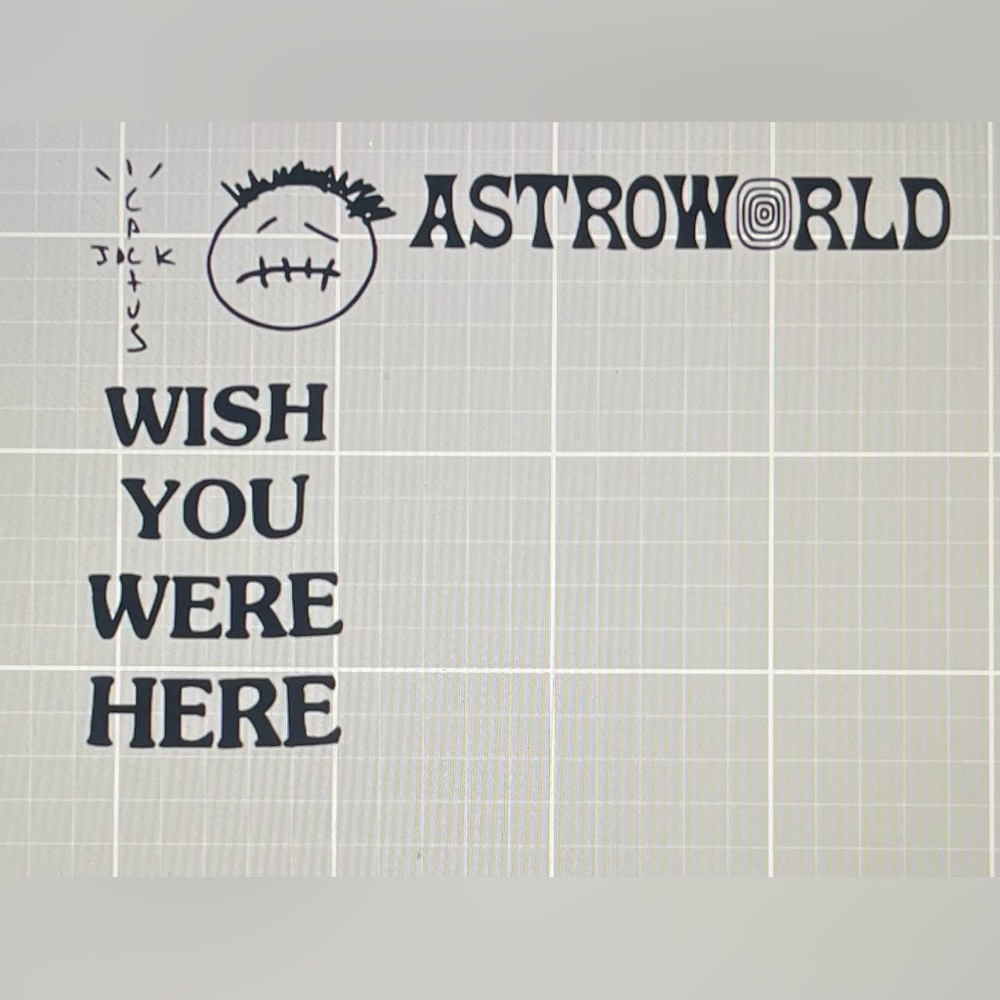 Astro World Stencil